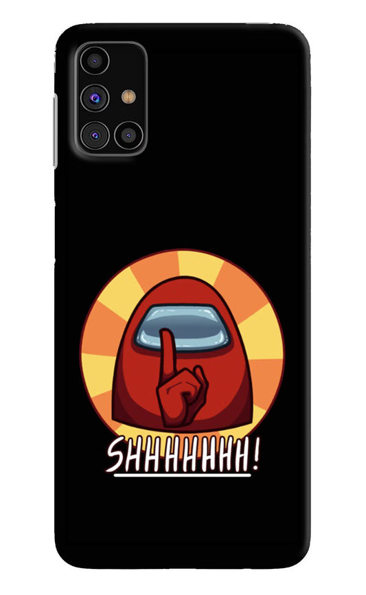 Among Us Shhh! Samsung M31s Hard Case Back Cover by Casekaro