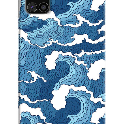 Blue Waves Samsung M31s Hard Case Back Cover by Casekaro