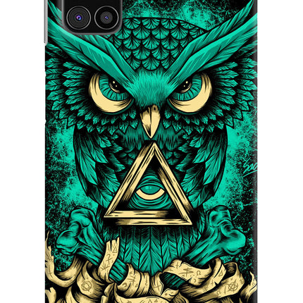 Green Owl Samsung M31s Hard Case Back Cover by Casekaro