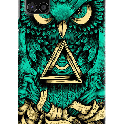 Green Owl Samsung M31s Hard Case Back Cover by Casekaro
