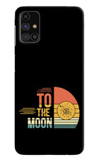 To the Moon Samsung M31s Hard Case Back Cover by Casekaro