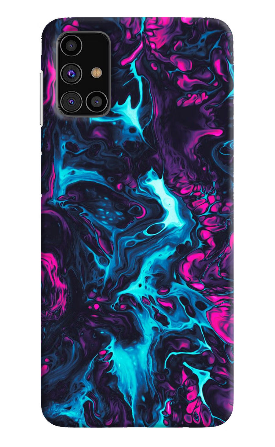 Abstract Samsung M31s Back Cover, Hard case