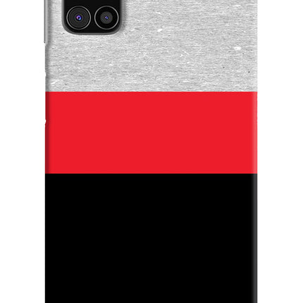 Tri Color Pattern Samsung M31s Hard Case Back Cover by Casekaro