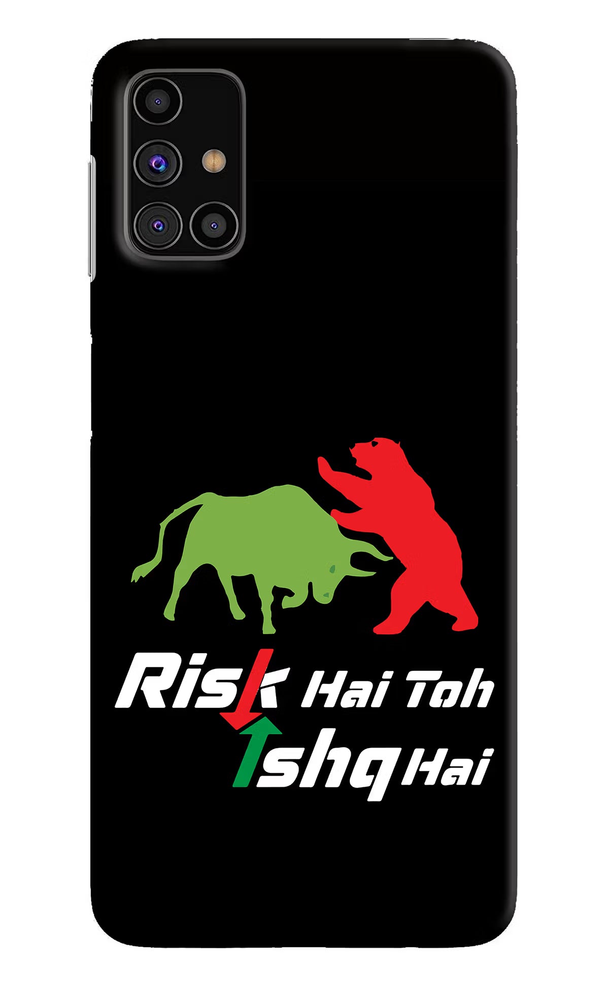 Risk Hai Toh Ishq Hai Samsung M31s Hard Case Back Cover by Casekaro