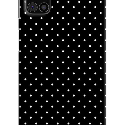 White Dots Samsung M31s Hard Case Back Cover by Casekaro