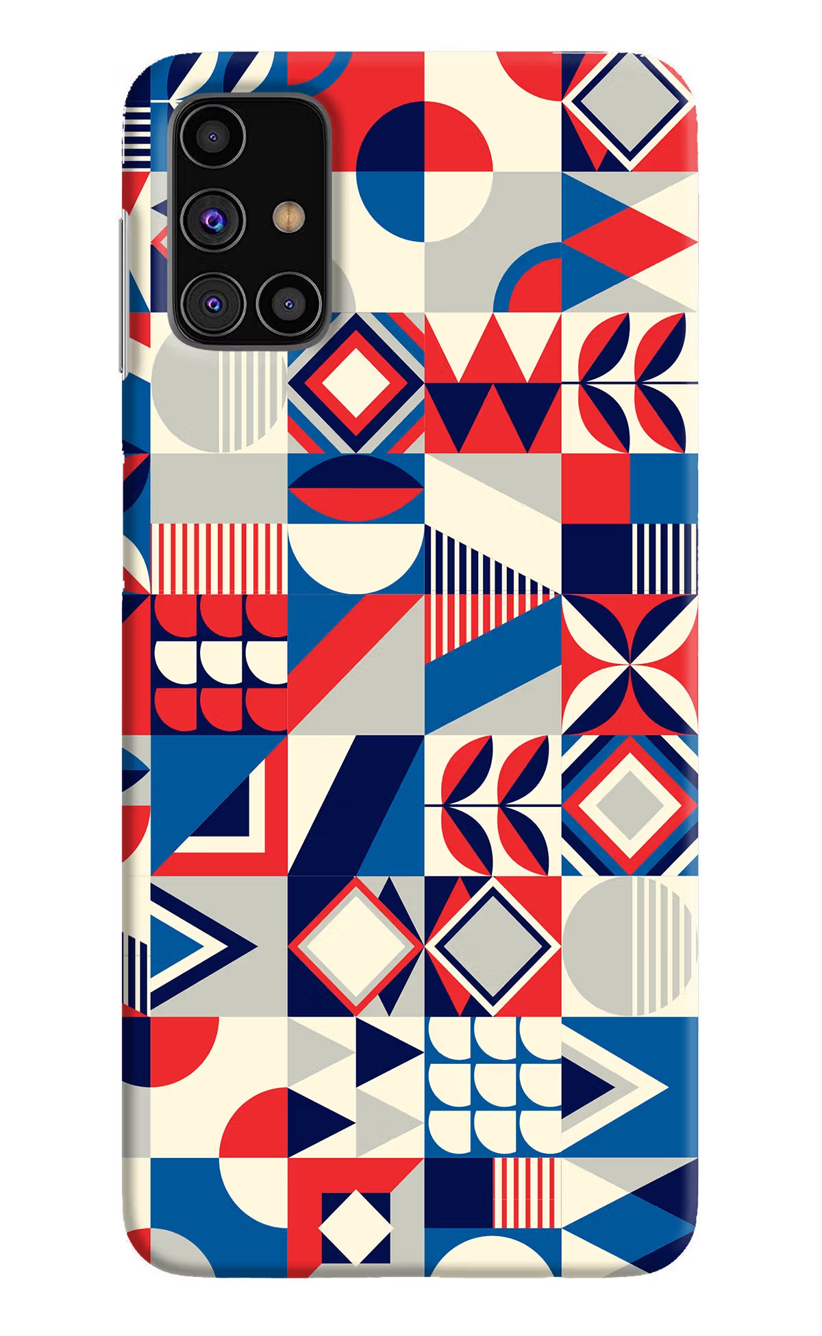 Colorful Pattern Samsung M31s Hard Case Back Cover by Casekaro