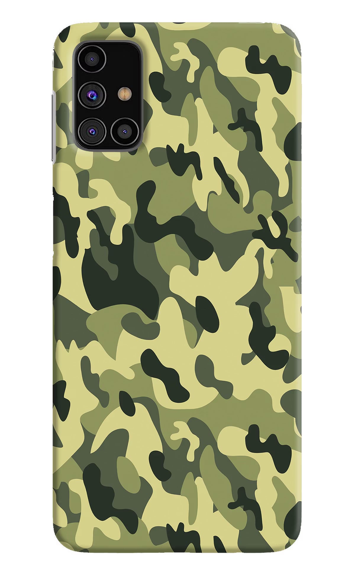 Camouflage Samsung M31s Hard Case Back Cover by Casekaro