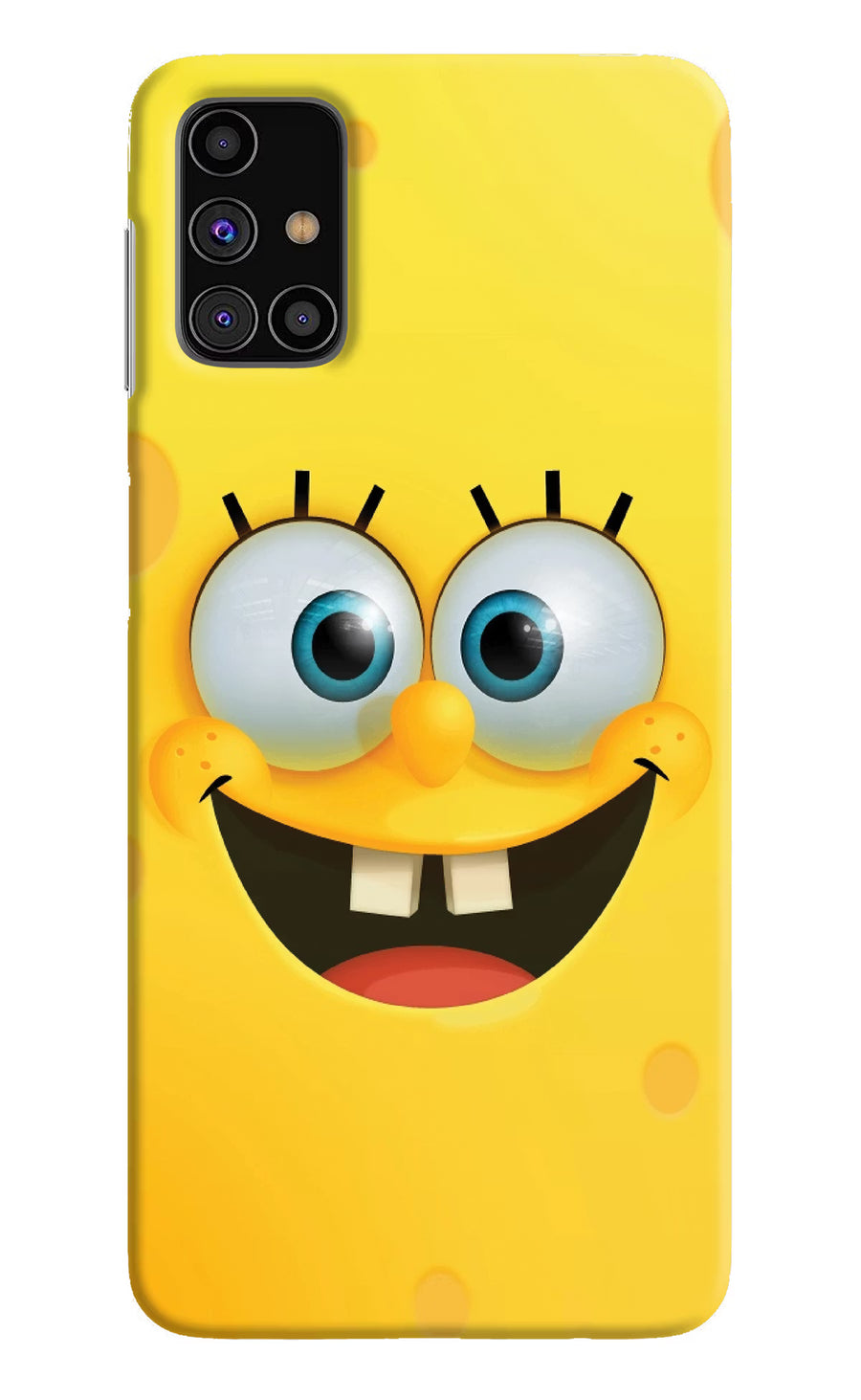Sponge 1 Samsung M31s Back Cover, Hard case