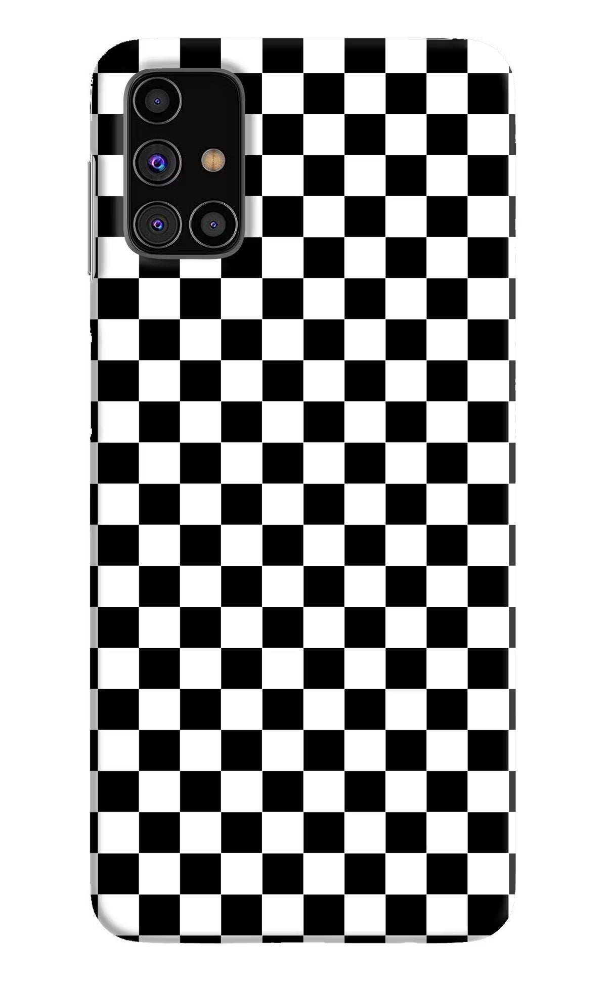 Chess Board Samsung M31s Hard Case Back Cover by Casekaro