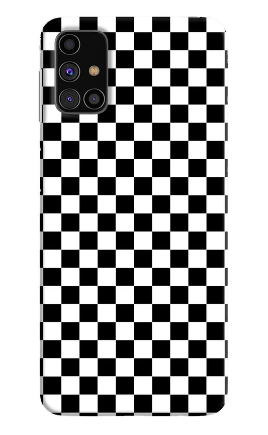 Chess Board Samsung M31s Hard Case Back Cover by Casekaro