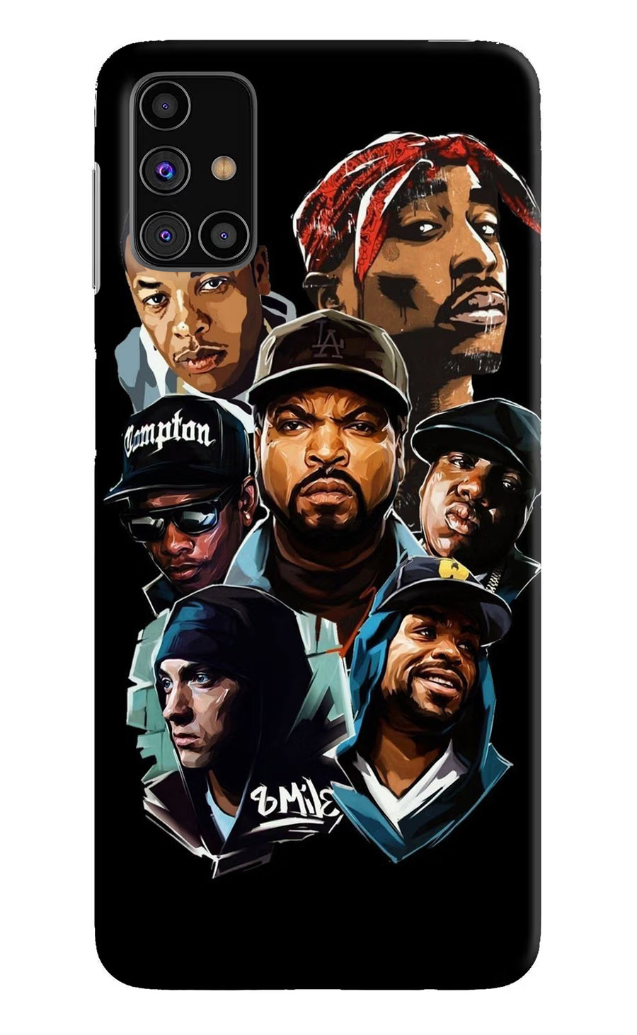 Rappers Samsung M31s Back Cover, Hard case