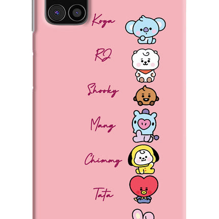 BTS names Samsung M31s Hard Case Back Cover by Casekaro