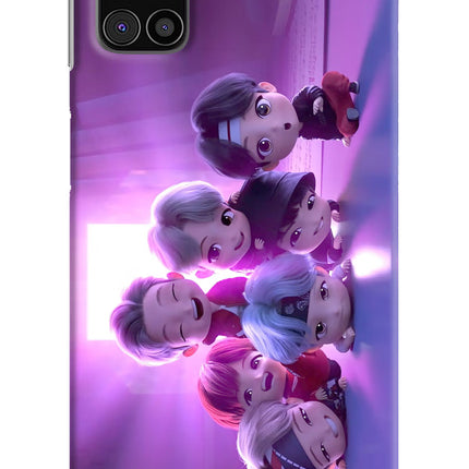 BTS Chibi Samsung M31s Hard Case Back Cover by Casekaro