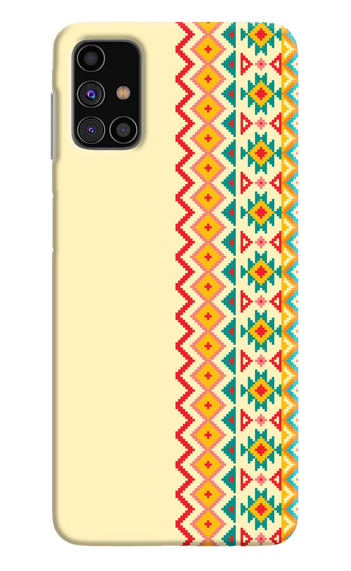 Ethnic Seamless Samsung M31s Hard Case Back Cover by Casekaro