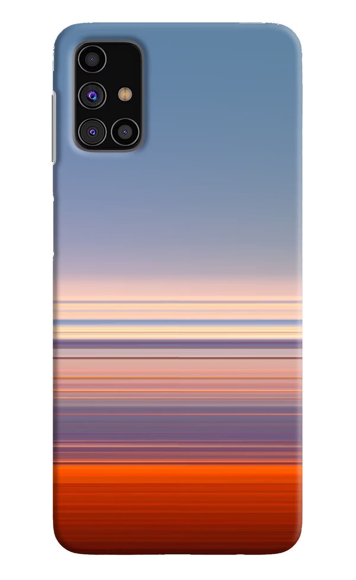 Morning Colors Samsung M31s Hard Case Back Cover by Casekaro