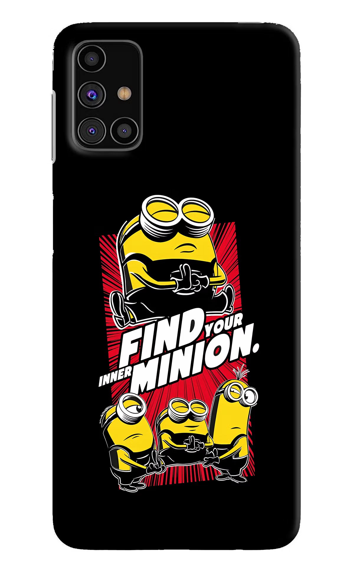 Find your inner Minion Samsung M31s Hard Case Back Cover by Casekaro