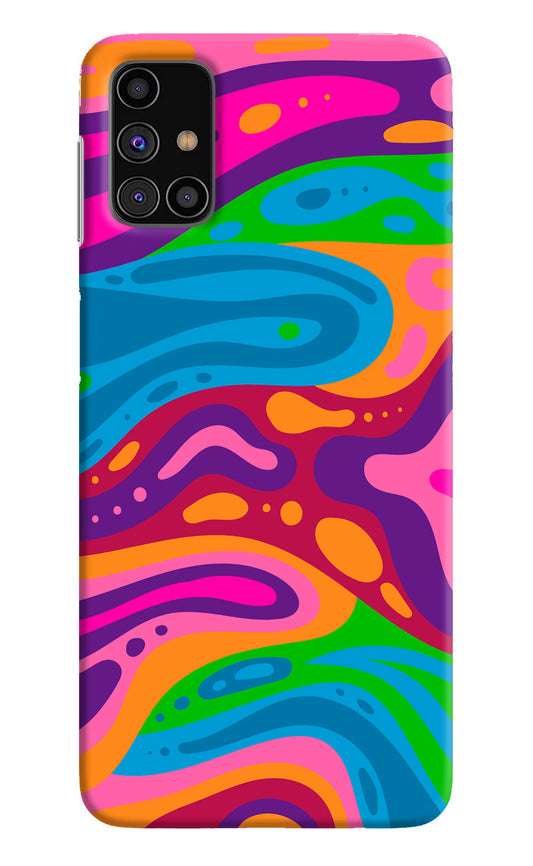 Trippy Pattern Samsung M31s Hard Case Back Cover by Casekaro