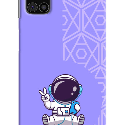 Cute Astronaut Chilling Samsung M31s Hard Case Back Cover by Casekaro