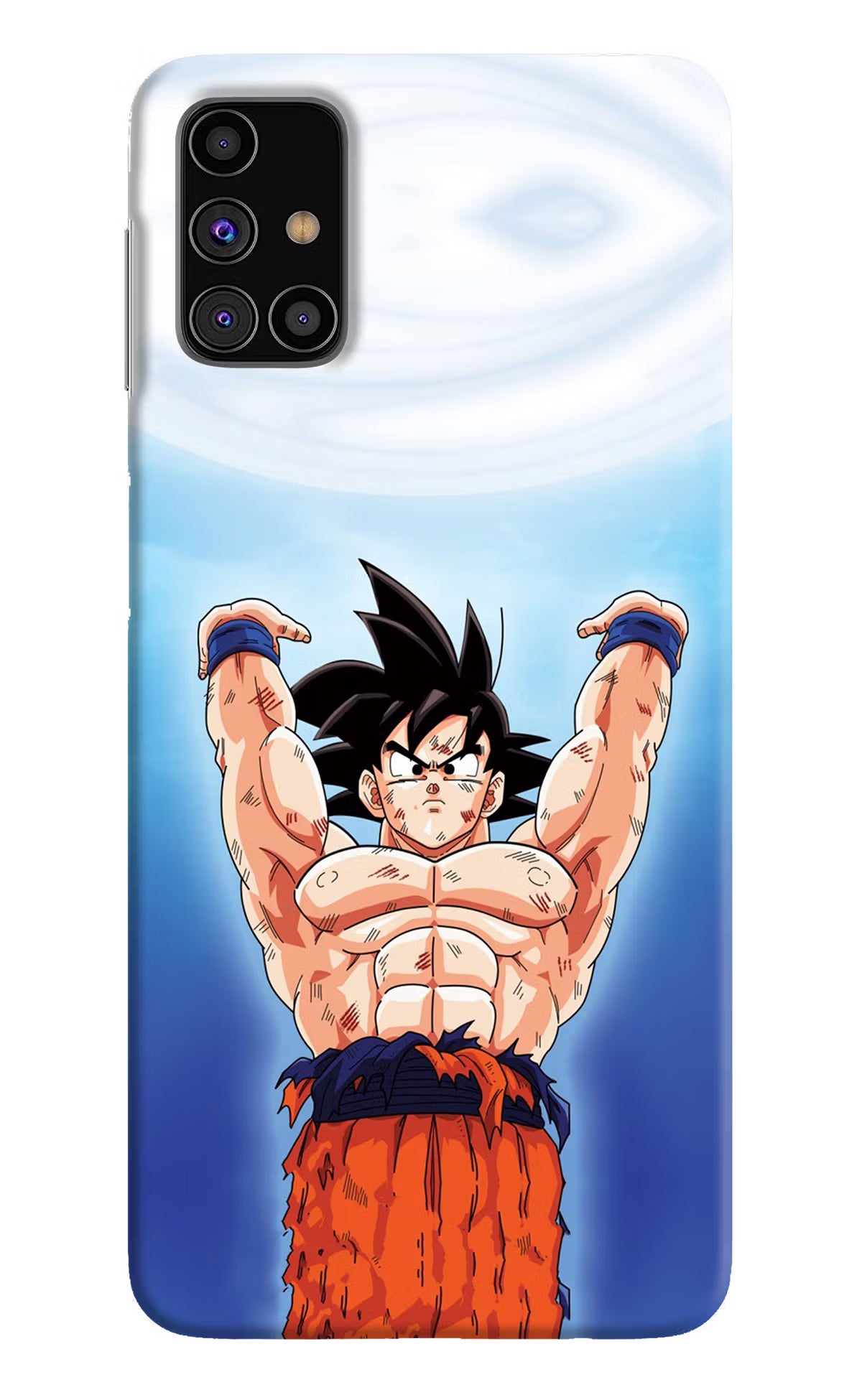 Goku Power Samsung M31s Hard Case Back Cover by Casekaro