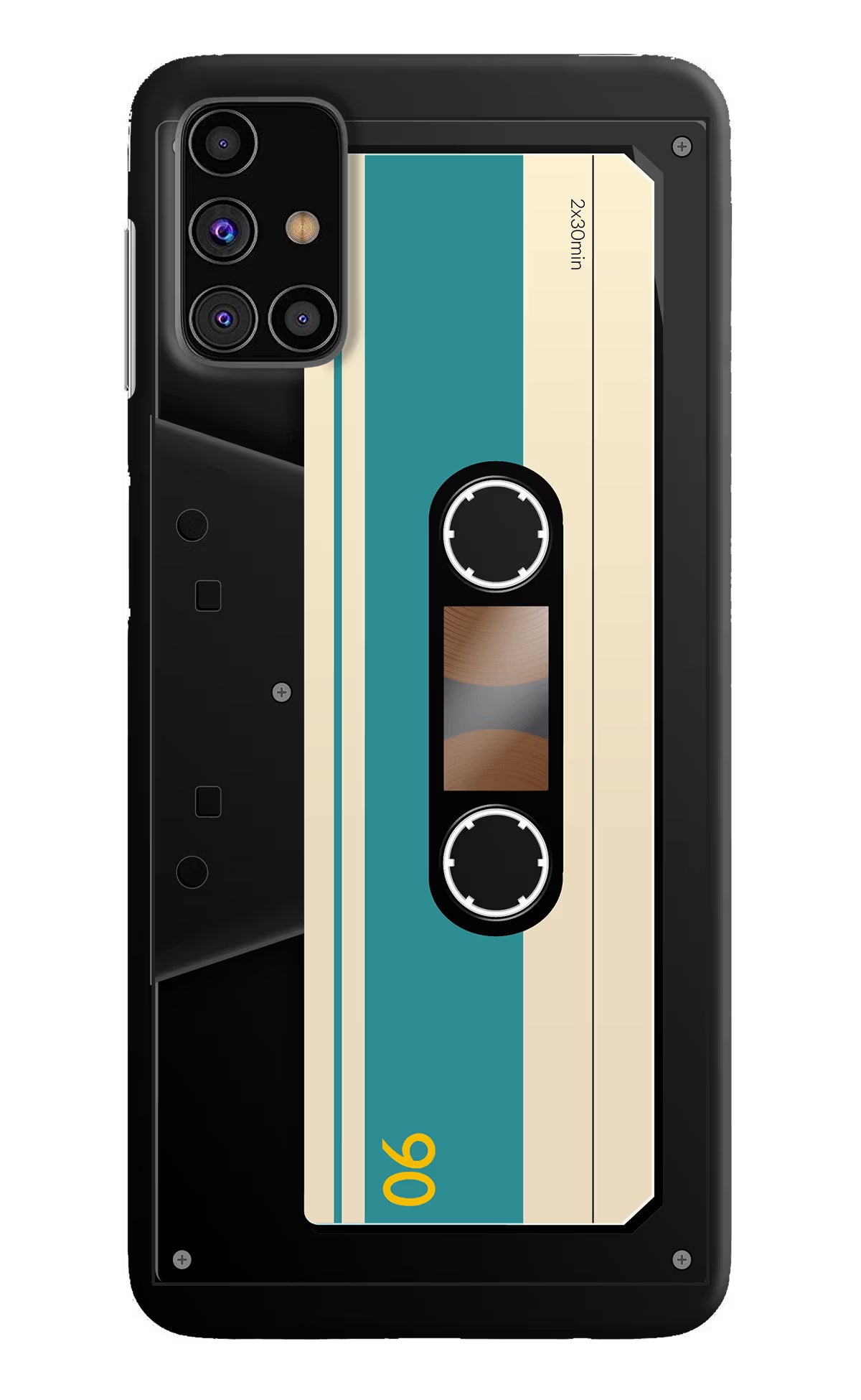 Cassette Samsung M31s Hard Case Back Cover by Casekaro