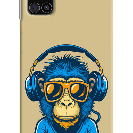 Monkey Headphone Samsung M31s Hard Case Back Cover by Casekaro