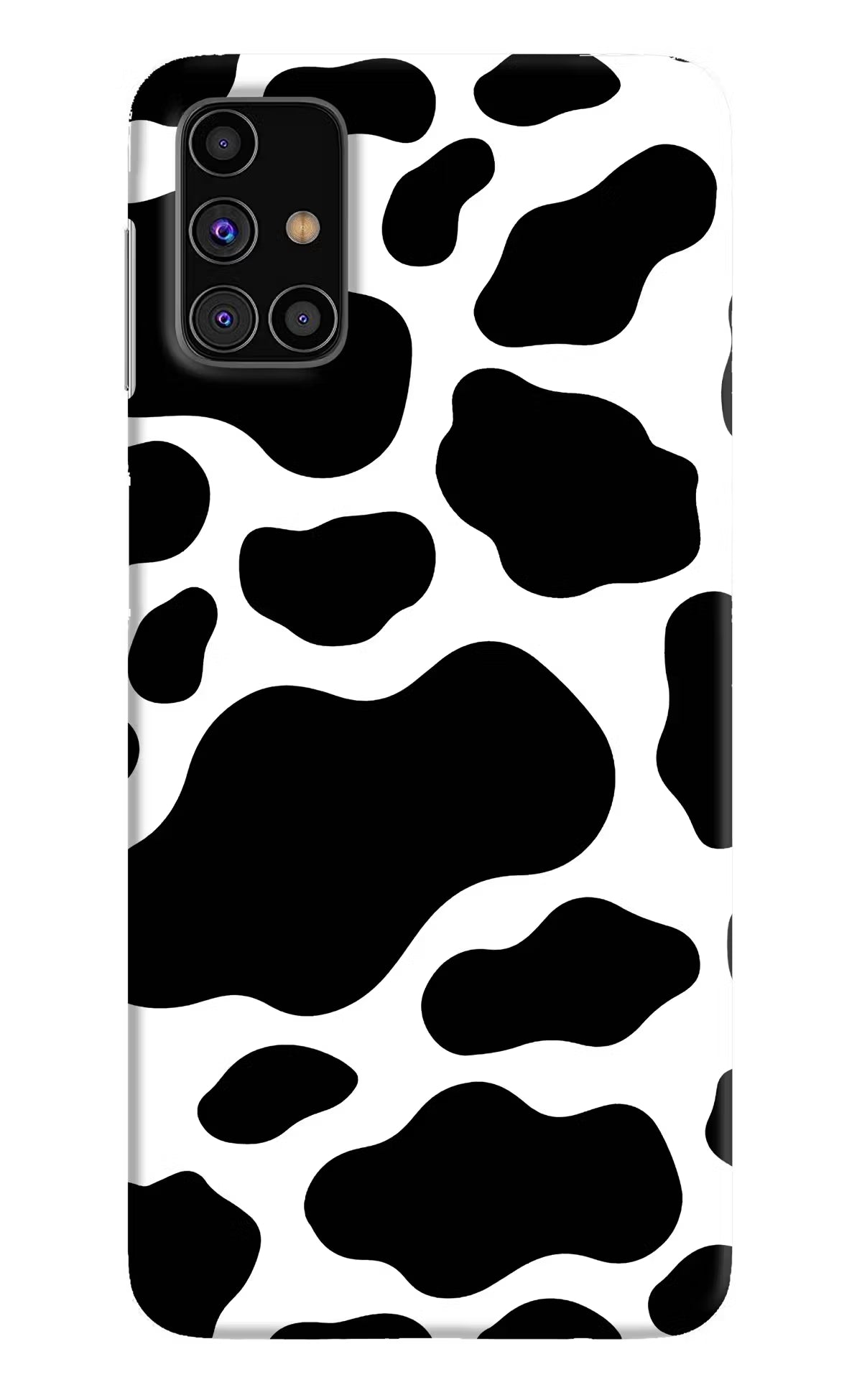 Cow Spots Samsung M31s Hard Case Back Cover by Casekaro