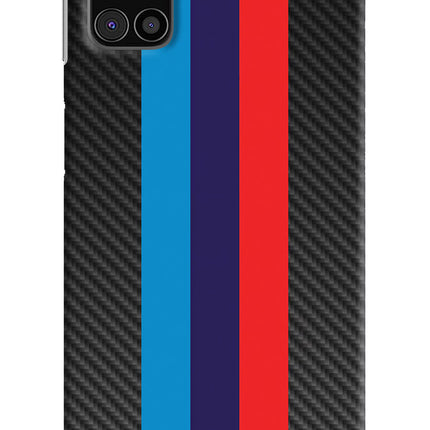 BMW Stripes Pattern Samsung M31s Hard Case Back Cover by Casekaro