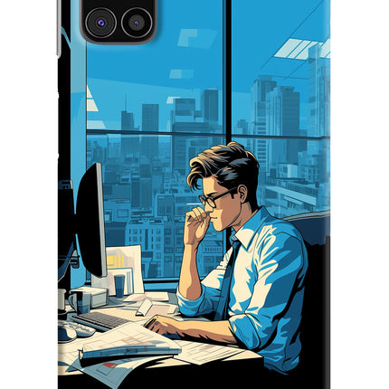 Focused Hustler (AI Generated) Samsung M31s Hard Case Back Cover by Casekaro