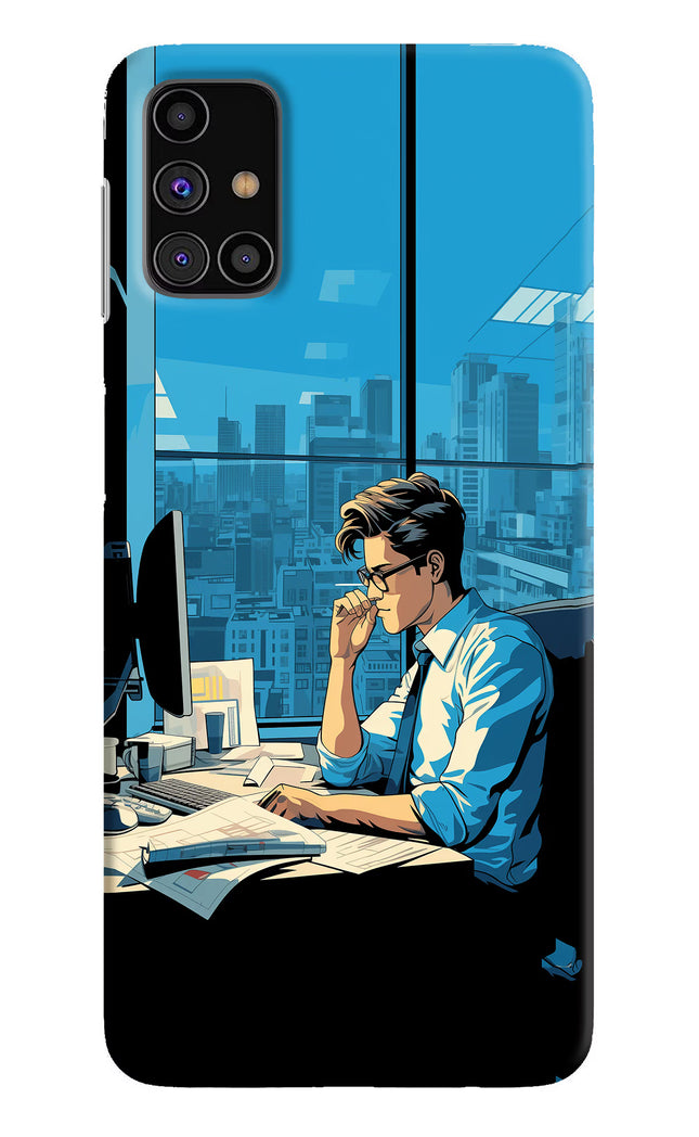 Focused Hustler (AI Generated) Samsung M31s Hard Case Back Cover by Casekaro