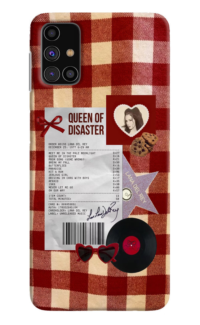 Queen of Disaster Samsung M31s Hard Case Back Cover by Casekaro