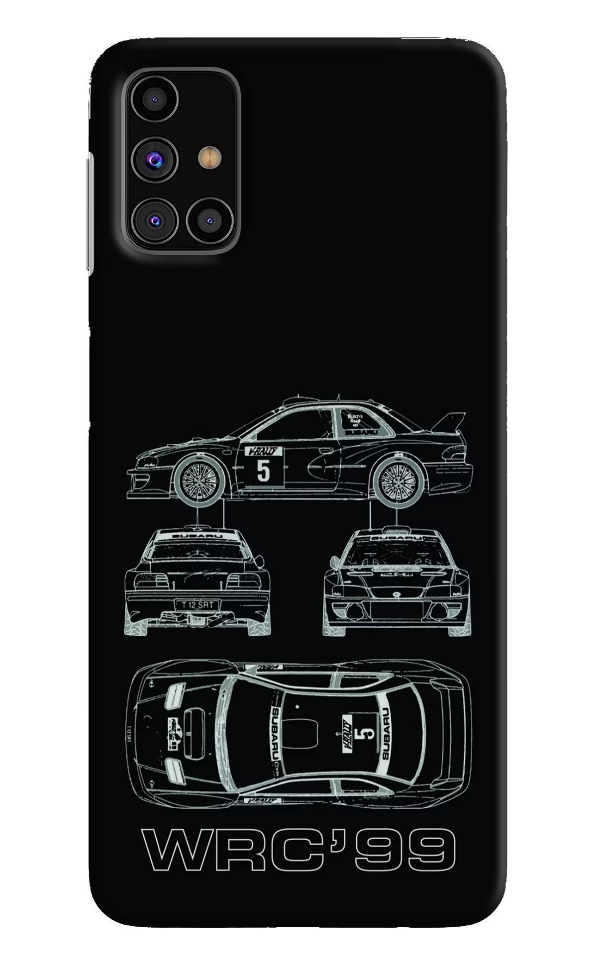WRC'99 Samsung M31s Hard Case Back Cover by Casekaro