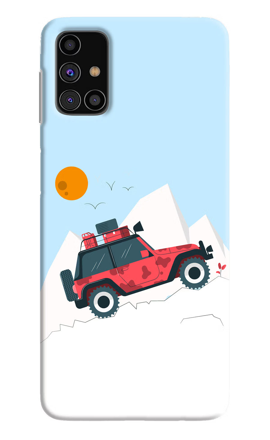Mountain Trail Beast Samsung M31s Back Cover, Hard case