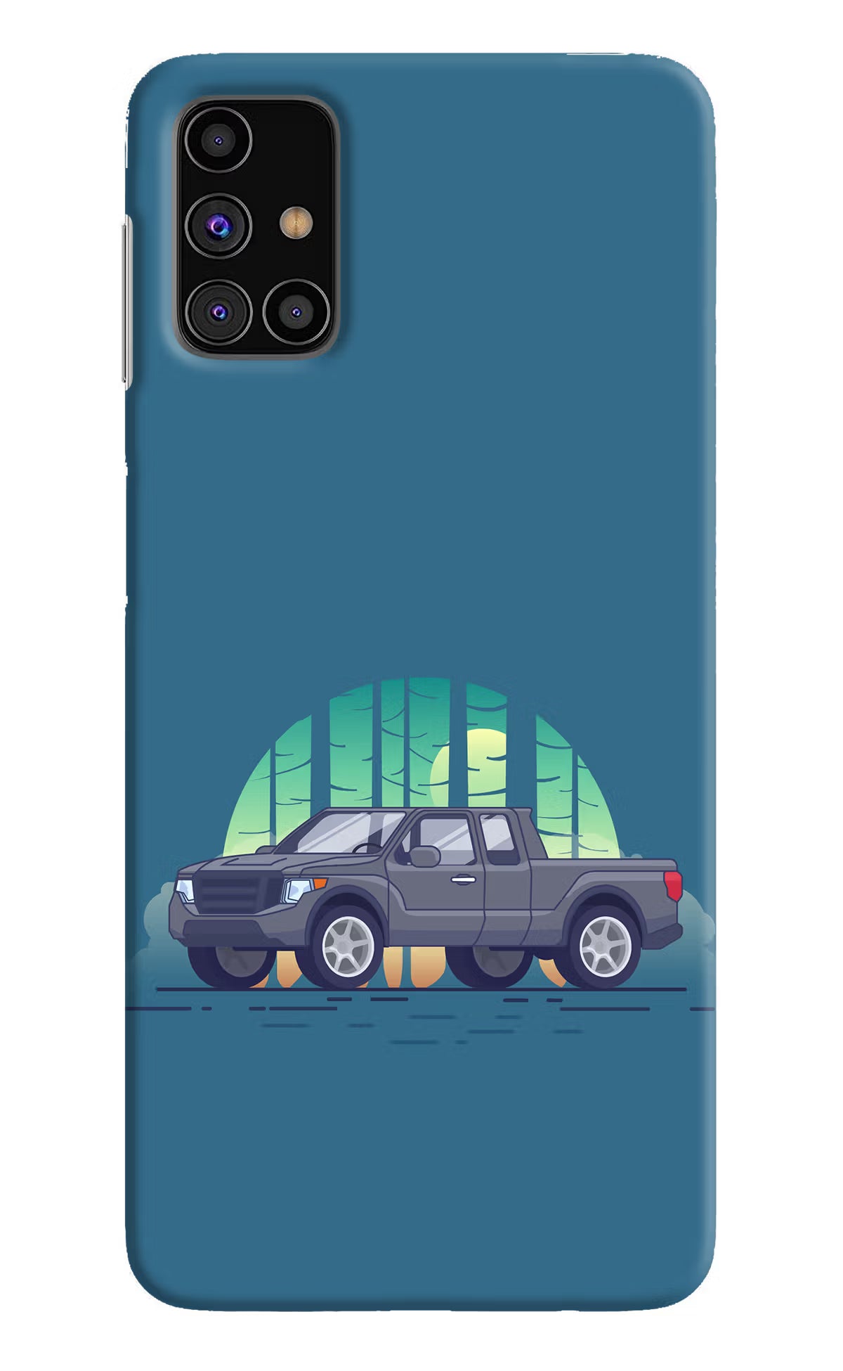 Retro Garage Vibe Samsung M31s Hard Case Back Cover by Casekaro