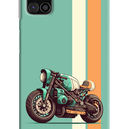 Striped Moto Drift Samsung M31s Hard Case Back Cover by Casekaro