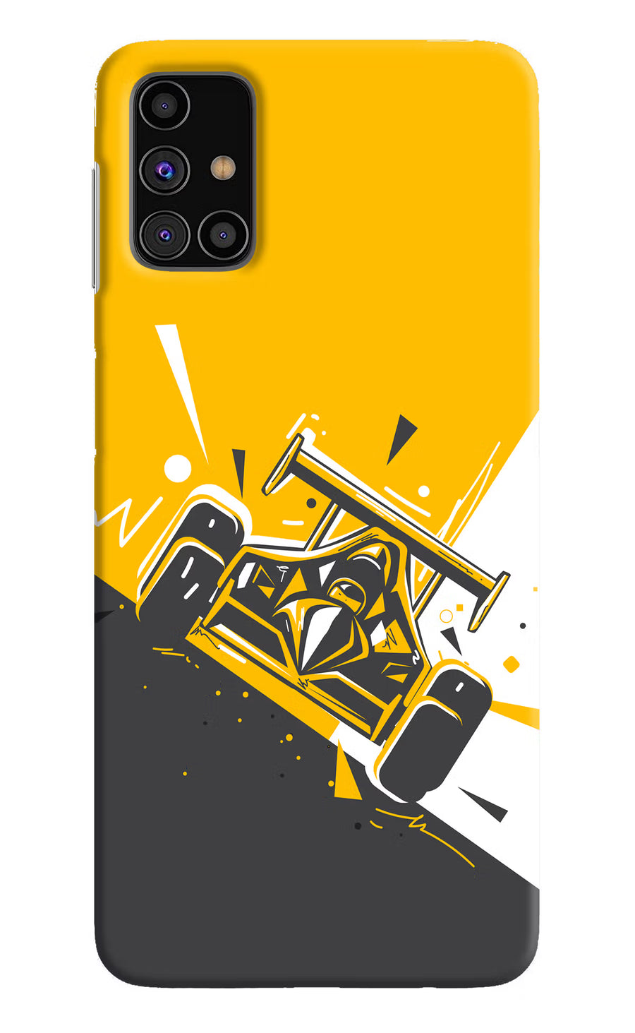 Track King Samsung M31s Back Cover, Hard case