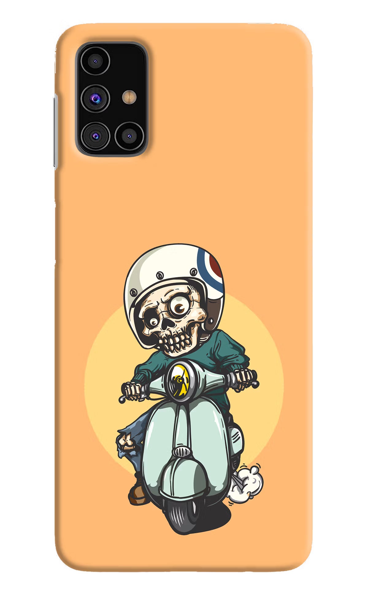 Undead Biker Samsung M31s Hard Case Back Cover by Casekaro
