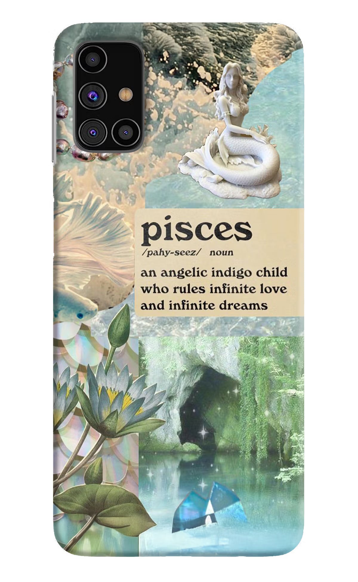 Pisces Zodiac Samsung M31s Hard Case Back Cover by Casekaro