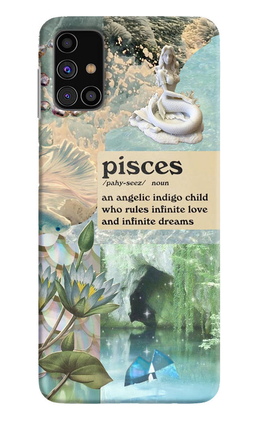 Pisces Zodiac Samsung M31s Hard Case Back Cover by Casekaro