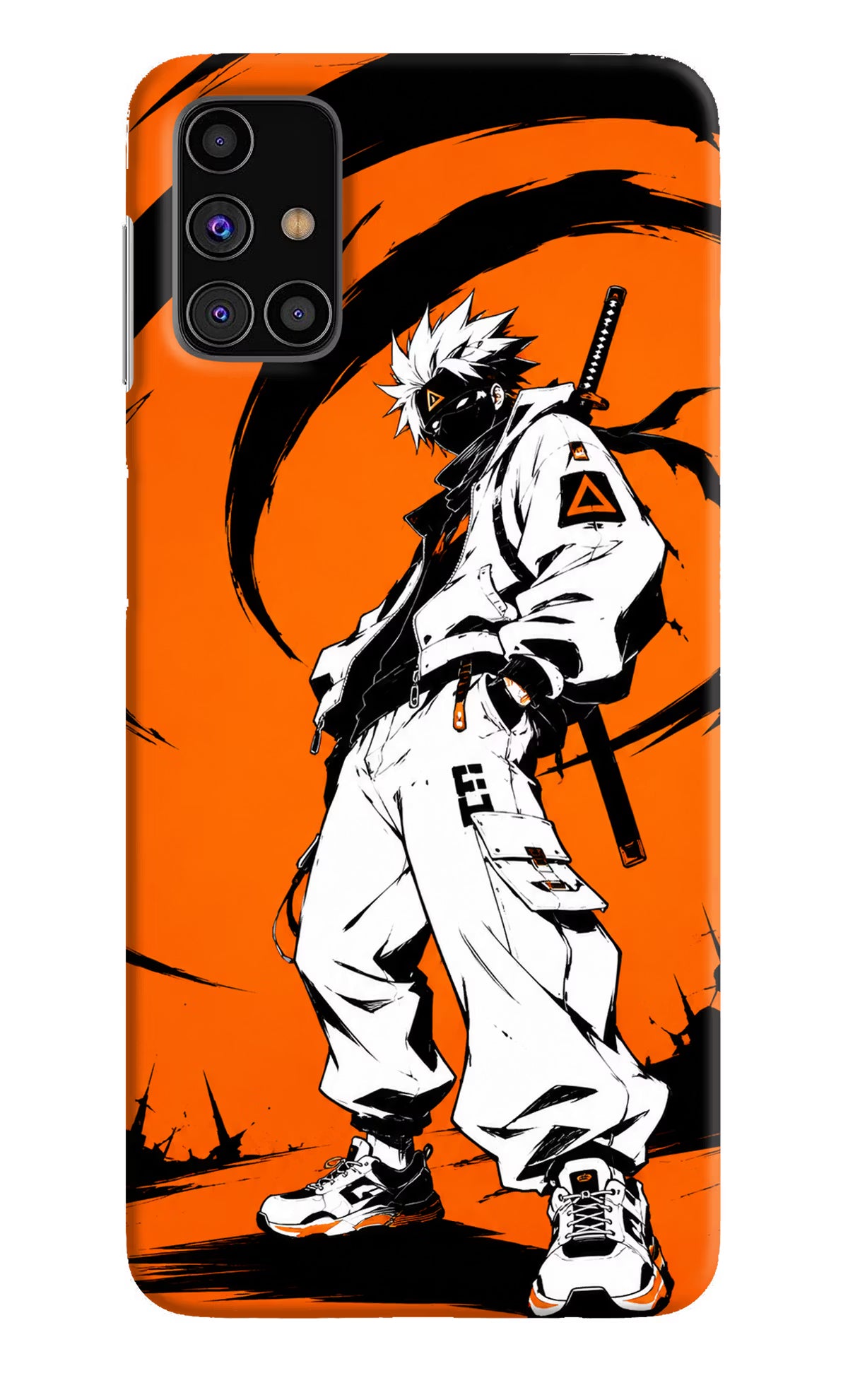 Street Samurai  Samsung M31s Hard Case Back Cover by Casekaro