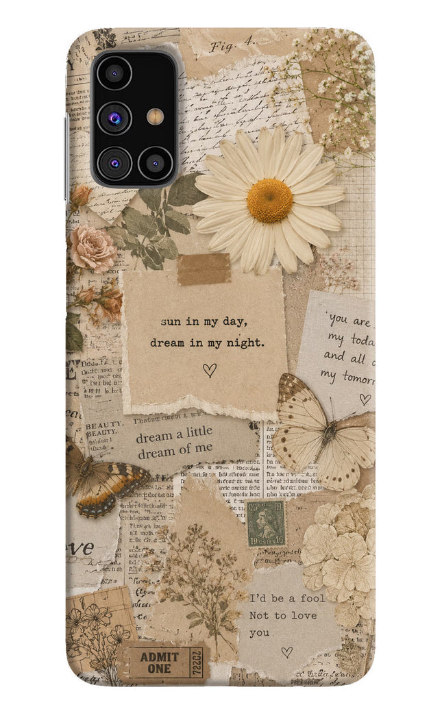 Vintage case Samsung M31s Hard Case Back Cover by Casekaro