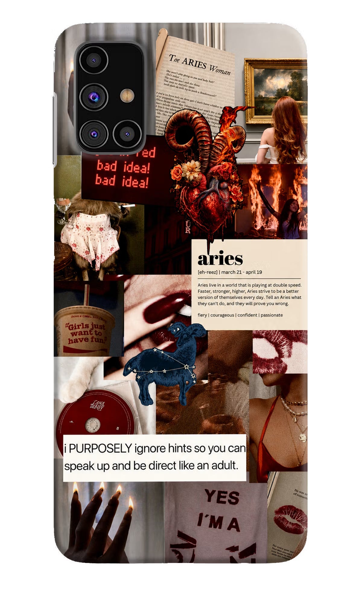 Zodiac Aries Samsung M31s Back Cover