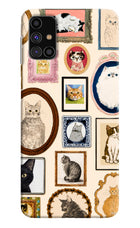 Mirror Cats Samsung M31s Hard Case Back Cover by Casekaro