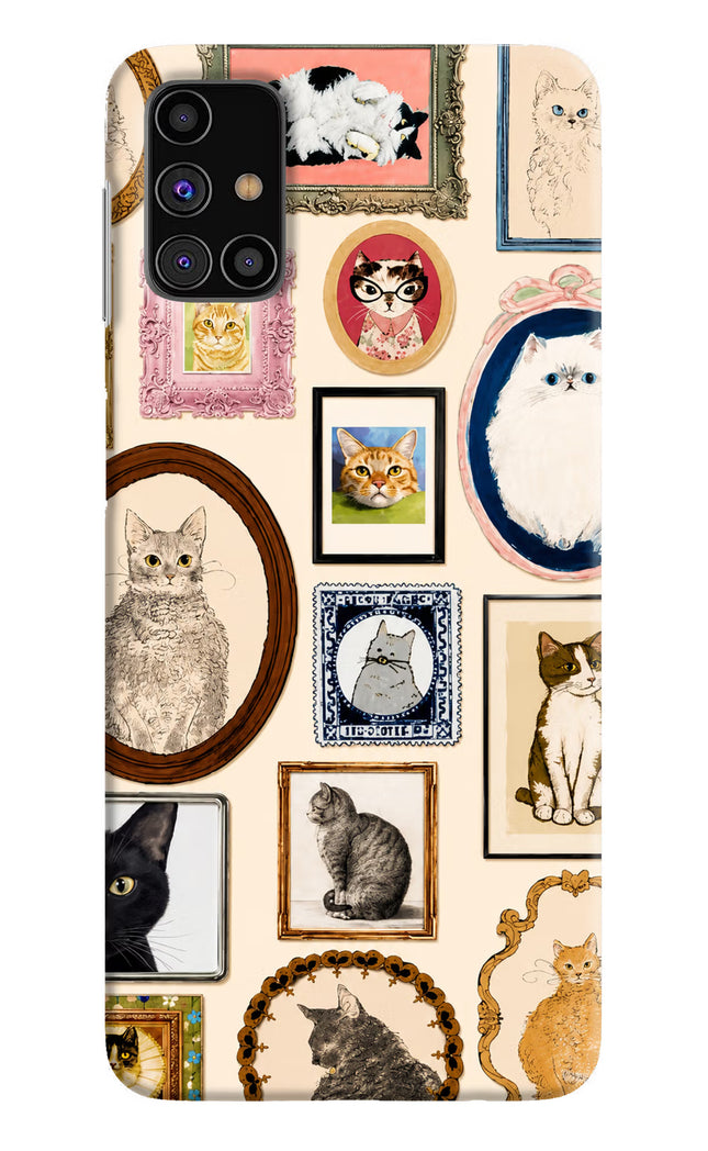 Mirror Cats Samsung M31s Hard Case Back Cover by Casekaro