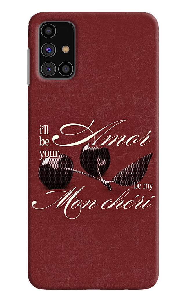 Velvet Cherry Samsung M31s Hard Case Back Cover by Casekaro