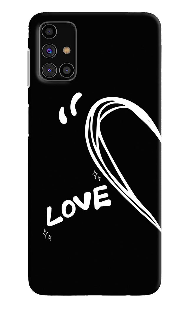 Love Line Samsung M31s Hard Case Back Cover by Casekaro