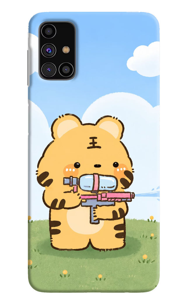 Tiger Treat Samsung M31s Hard Case Back Cover by Casekaro