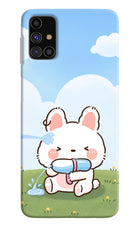 Bunny Treat Samsung M31s Hard Case Back Cover by Casekaro