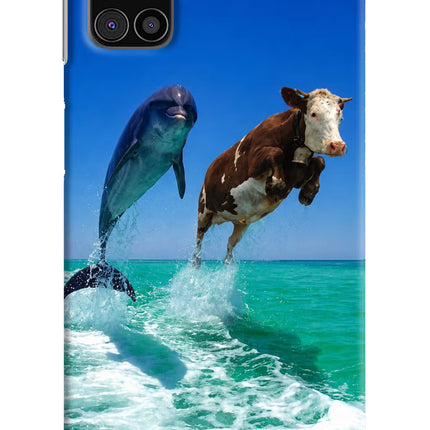 Dolphin vs Cow Samsung M31s Hard Case Back Cover by Casekaro