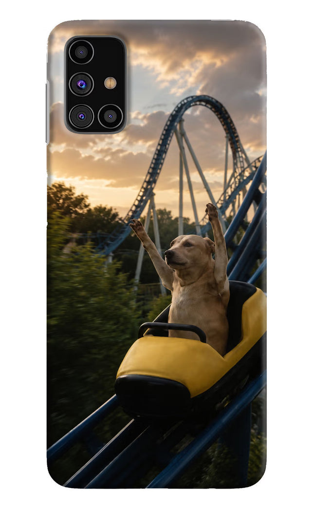 Rollercoaster Dog Samsung M31s Hard Case Back Cover by Casekaro
