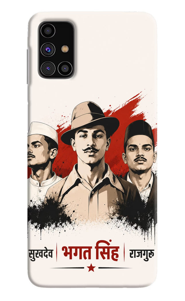 Bhagat Singh Trio Samsung M31s Hard Case Back Cover by Casekaro